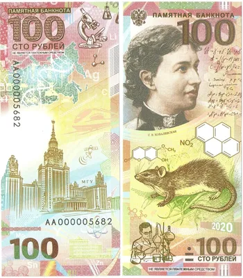 Купить 100 рублей 2020 Софья Ковалевская (сувенир)