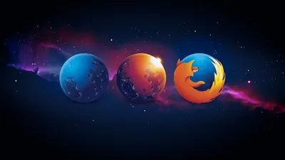 Firefox Planet 1366 x 768 HDTV Wallpaper