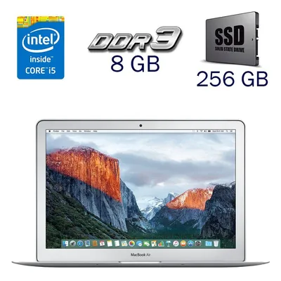Купить ультрабук Б-класс Apple MacBook Air A1466 13.3\" (1440х900) IPS на  базе Intel Core i5-5250U и 8 GB DDR3 в Украине