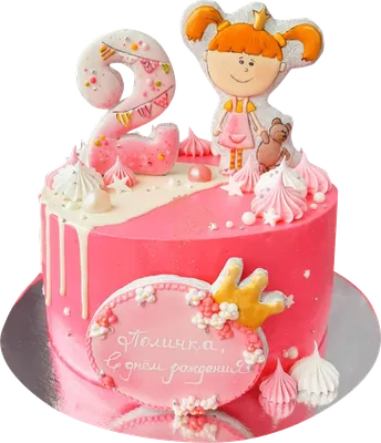Торт с мишкой для девочки 2 года | КАРАВАЕВО