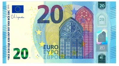 20 euro sign icon eur currency symbol Royalty Free Vector