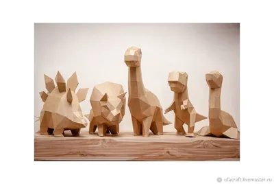 Динозавры. Набор динозавров. 3D модель. 3D конструктор из картона в  интернет-магазине Ярмарка Мастеров по цене 2295 ₽ – PXZ5QBY | Скульптуры,  Уфа - доставка по России