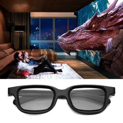 2 шт./лот VQ163R поляризованные пассивные 3D-очки для 3D ТВ настоящие 3D-кинотеатры  поляризованные 3D-очки для детей с зажимами для близорукости | AliExpress
