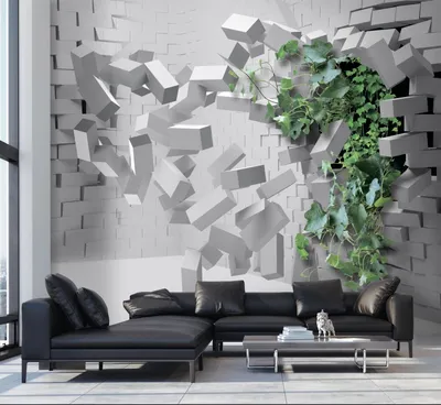 Фотообои на стену флизелиновые 3d Круги геометрия Цветы 500x270 см Luxury  Walls AM25105 по цене 8900 ₽/шт. купить в Сургуте в интернет-магазине Леруа  Мерлен