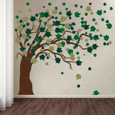 Autumn Spring Tree Wall Decal Wallpaper Floral Plant Life Removable Design,  b35 | eBay