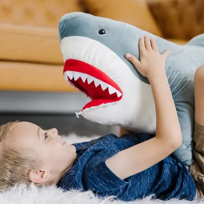 Giant Fuzzy Galaxy Shark Plushies – Kawaiies