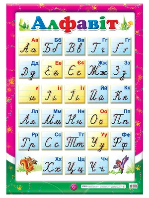 Купить Плакат Украинский алфавит, пропись - цена от издательства Ранок  Креатив