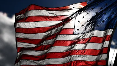 Обои Американский флаг, картинки - Обои для рабочего стола Американский флаг  фото из альбома: (флаги)