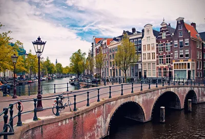 Амстердам. Обои для рабочего стола. 2560x1440