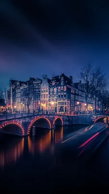 Скачать 800x1420 амстердам, канал, здание, мост, река обои, картинки iphone  se/5s/5c/5 for parallax