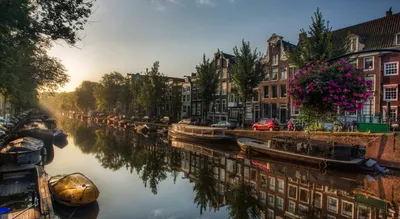 Westerkerk Вид На Канал В Амстердаме — стоковые фотографии и другие  картинки Амстердам - iStock