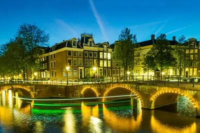 Ночной Амстердам на длинной выдержке | Пикабу