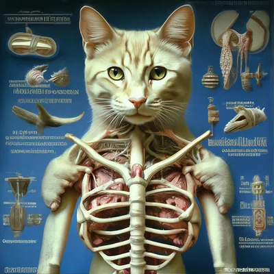 Анатомия кота каркасная - анатомия скелета кота Иллюстрация штока -  иллюстрации насчитывающей позвоночник, изучение: 53354945