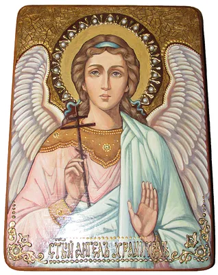 Купить рукописную икону Ангела Хранителя №2 в Москве с бесплатной доставкой  по России