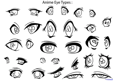 Урок рисования глаз в стиле аниме - YouLoveIt.ru