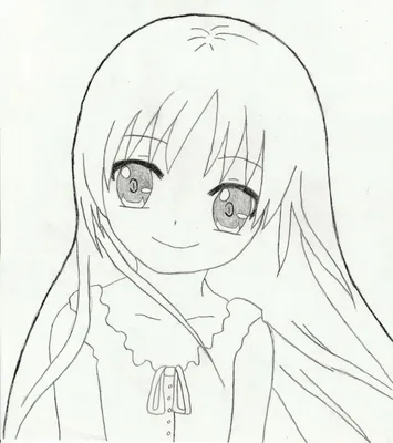 Рисунки аниме девушек для срисовки (57 фото)