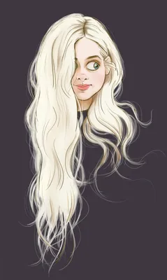 Картинка Холодное сердце блондинок косички Elsa мультик молодая