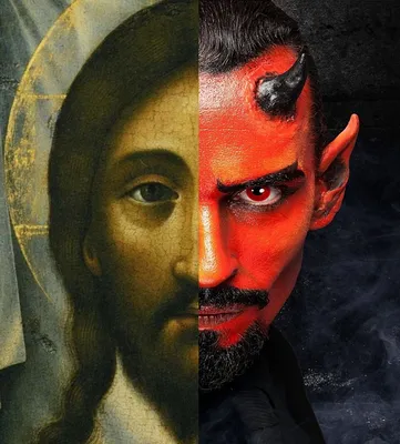 Бог и дьявол картинки | Бог, Картинки, Демоны