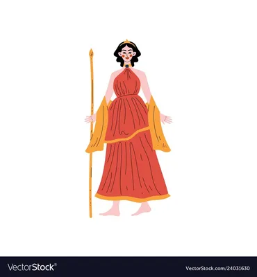 Греческая Богиня Гера — стоковая векторная графика и другие изображения на  тему Богиня Гера - Богиня Гера, Без людей, Богини - iStock