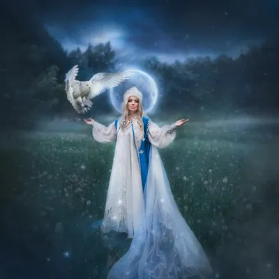 Славянская Богиня луны. Фотограф Дюдина Юлия