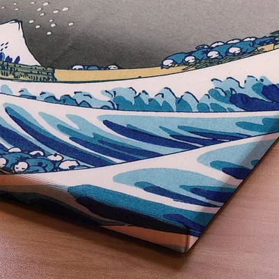 Репродукция картины Большая волна в Канагаве - Кацусика Хокусай | купить в  КартинуМне!, цены от 990 р.