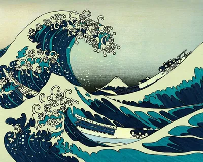Mobile wallpaper: Artistic, Wave, The Great Wave Off Kanagawa, 1080373  download the picture for free.