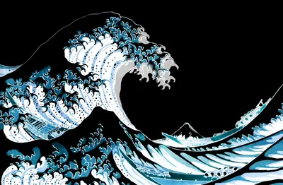 Картина Большая волна в Канагаве купить - доставка по РФ
