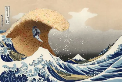 Постер / Плакат / Картина Большая волна в Канагаве ПростоПостер 14466801  купить за 996 ₽ в интернет-магазине Wildberries