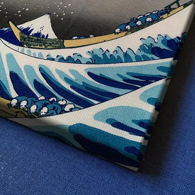 Купить Японский стиль «Большая волна Канагава серфинг», холст, картина,  постер, классические картины, принты, Кацусика Хокусай, художник, домашний  декор | Joom