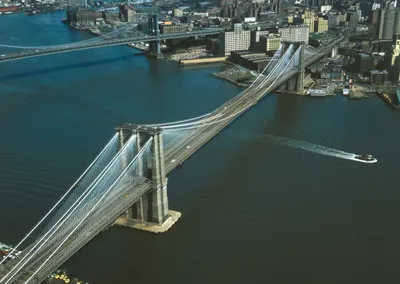 Обои на рабочий стол Нью-Йорк ночью, Бруклинский мост, обои для рабочего  стола, скачать обои, обои бесплатно