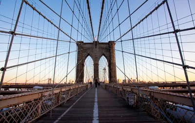 Бруклинский мост ночью, река, архитектура, штат Нью Йорк фон картинки и  Фото для бесплатной загрузки