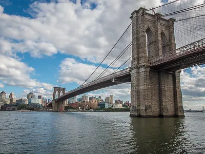 Картинки город, нью-йорк, new york, city, brooklyn bridge, бруклинский мост  - обои 1440x900, картинка №423063