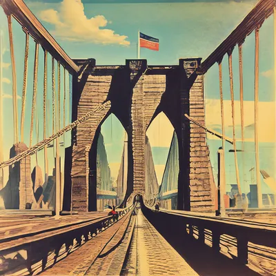 Обои на монитор | Города | бруклинский мост, нью-йорк, город, бруклинский  мост, Нью-Йорк
