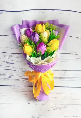 Букет тюльпанов «С 8 марта!» - купить по выгодной цене в Йошкар-Оле
