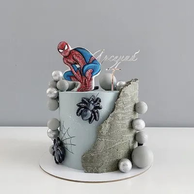 Картинка для торта \"Человек-паук (Spider-Men)\" - PT101633 печать на  сахарной пищевой бумаге
