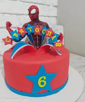 Торт \"Человек-паук\"