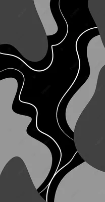 черные обои мемфис дизайн линии блоба Фон Обои Изображение для бесплатной  загрузки - Pngtree