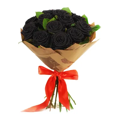 Букет из 11 черных роз— купить в Таразе по цене 19000.00 тенге |  Интернет-магазин «TarazZakazBuketov»