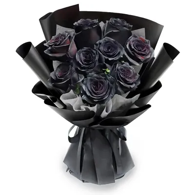 Букет 19 черных роз купить в Краснодаре - Заказать с доставкой недорого