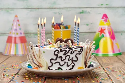 Скачать обои свечи, шоколад, сладкое, день рождения, торт разрешение  4400x2946 #187547