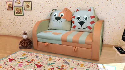 Детский диван Кот и Пес кат.2» купить в интернет-магазине - 20 880 руб.
