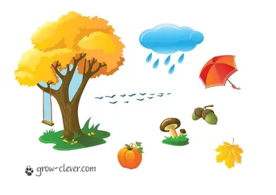 занятие на тему осень | Для детей, Цветные игры, Осенние игры