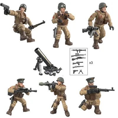 Купить M8019 военные спецназ солдаты SWAT Gun оружие строительные блоки  комплект наборы кирпичей классическая модель оружия детские игрушки | Joom