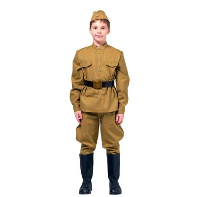 Детский военный костюм Солдат полевая форма из натурального хлопка купить  для мальчика в интернет магазине