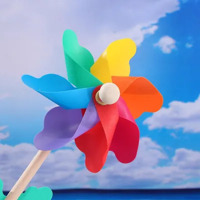 Прекрасная ветряная мельница ручной работы, садовая вечеринка, открытый  ветер, вращающийся орнамент, детские игрушки – лучшие товары в  онлайн-магазине Джум Гик