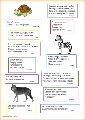 Детские загадки про животных