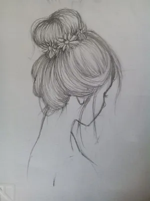 Рисунки карандашом для срисовки девушки легкие - 71 фото