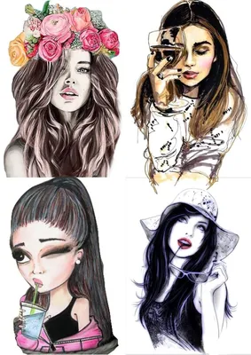 Очень красивые картинки - рисунки девушек от Girly_m | Girly m, Girly m  instagram, Cute girl drawing