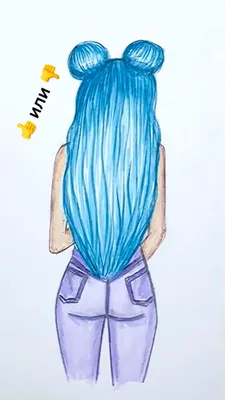 Скетч девушки с красивыми волосами. Девушка рисунок. | Рисунок цветными  карандашами, Легкие рисунки, Рисунки цветными карандашами