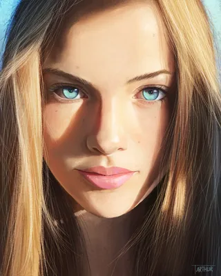 Фото Девушка с голубыми глазами, by ArthurHenri